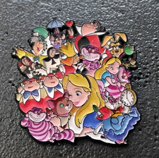 Alice in Wonderland Cartoon Comic Pins. Disney .VGC (1549)