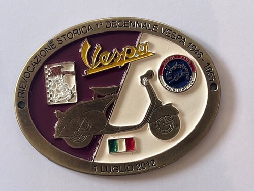Plaque vespa club italien - plaque,