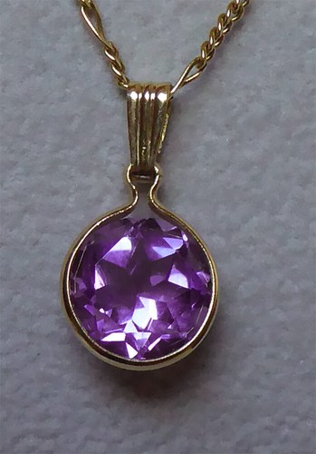Belle amethyste ronde 8mm - amethyste,