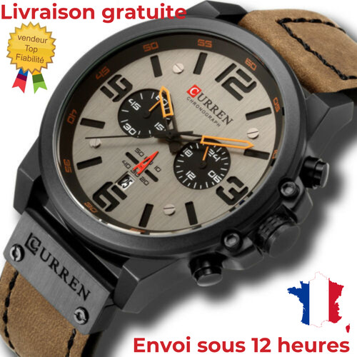 Montre quartz chronographe - à,