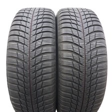 205 60 16 2x BRIDGESTONE 205/60 R16 96H Blizzak LM001 Pneus D'Hiver 7,8mm 2015