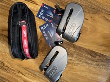 Abus Granit Detecto 8008 ALARMED DISK LOCK Graphite (SET) - EXTREMELY HEAVY DUTY