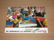 YAMAHA PS-10/PS-20 Clavier 1981 Prospectus Catalogue Brochure Haut Rare