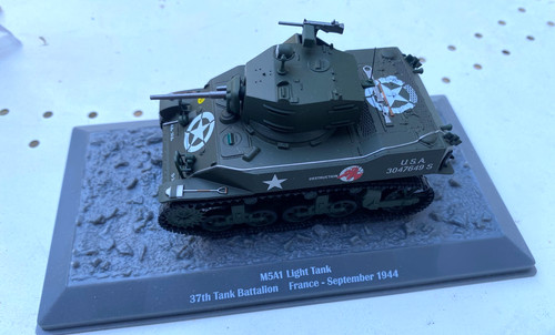 Char m5a1 1944 altaya 43e - m5a1, 1/43e