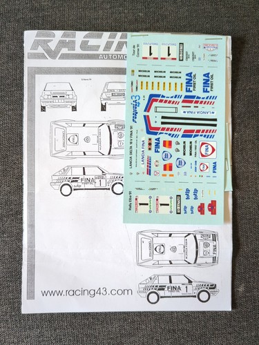 Decal lancia delta 16v - decal, 1/43