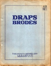 GERARDMER (88) FACTORY Embroidered Sheets "NATHAN LEVY" Catalog in 1950