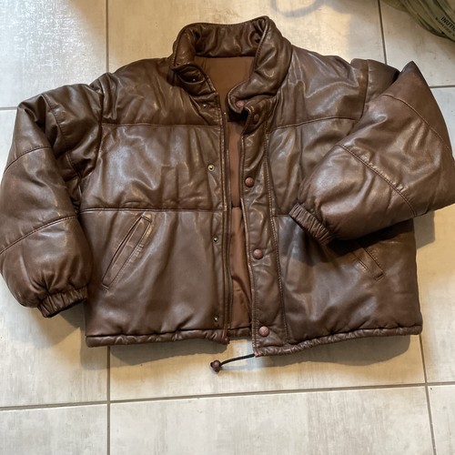 Blouson cuir doudounevintage - blouson,