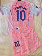 Ensemble football Barcelone - Lamine yamal - Taille 8 à 14 ans