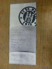 10/05/2002 Ticket: St Pauli v Galatasaray [Friendly]