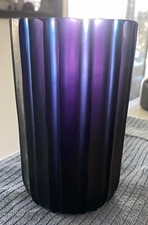 Ligne Roset Licorice Glass Vase 2010 Collection Glitzkrieg Heavy Purple BlueAqua