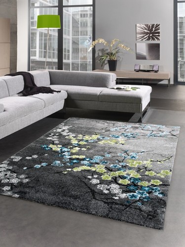 Designer tapis poil ras