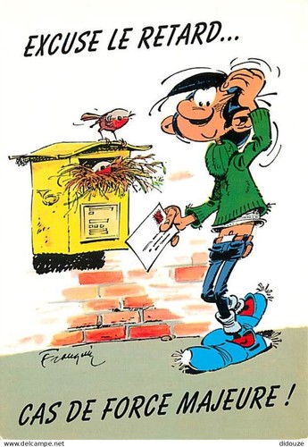 Carte postale bandes - carte,
