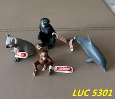 LOT DE 4 ANIMAUX MINIATURES SCHLEICH DIFFÉRENTS ET NEUFS