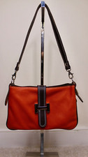 Vera Pelle Orange/Brown Mini Leather Purse