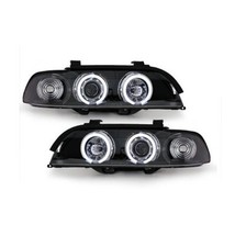 2 FEUX PHARE AVANT ANGEL EYES CCFL BLANC BMW SERIE 5 E39 DE 1995 A 08/2000