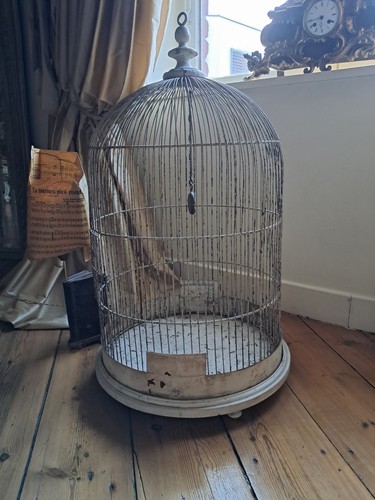 Cage oiseau table ronde - cage,