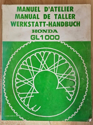 Manuel atelier honda - gl, 1000