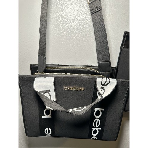 Bebe black canvas logo - canvas,