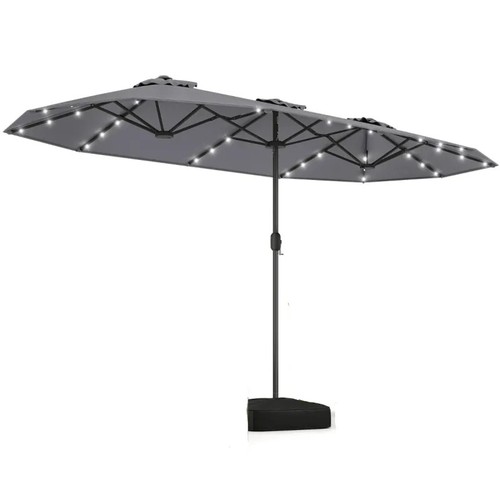 Parasol jardin double avec - parasol,