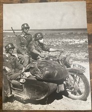 Book Clipping Photo Zundapp Motorcycle German Troops Smolensk 1941