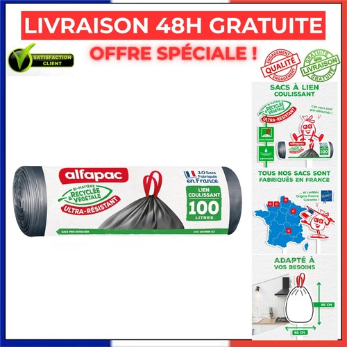 Sacs poubelle 100 - l, alfapac