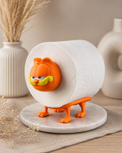 Porte papier toilette chat - porte,