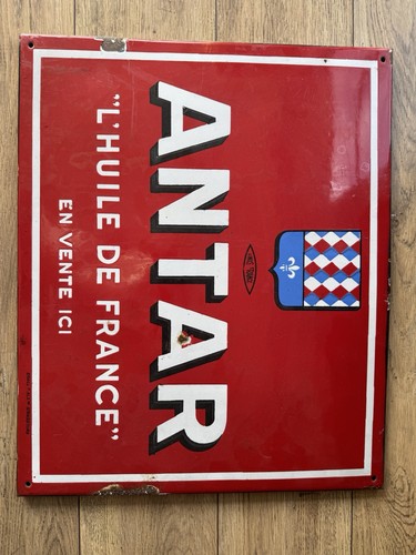 Antar plaque émaillée - antar,