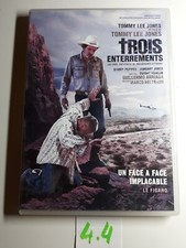DVD - TROIS ENTERREMENTS - Tommy Lee Jones -  Drame / en bon état 