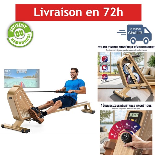 Rameur magnétique vowvit or3 - rameur,