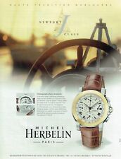 2000 Advertising 097 Michel Herbelin New Port Class Chrono Watch Advertising 097