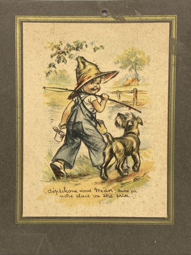 Gravure ancienne germaine - ancienne,