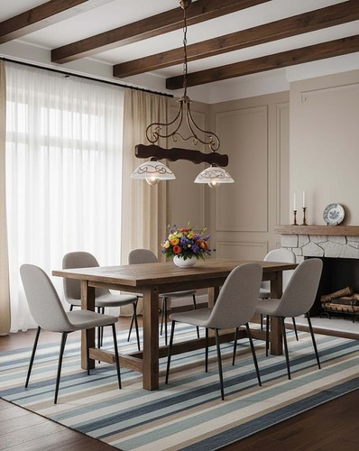 Balançoire lustre rustique - de,
