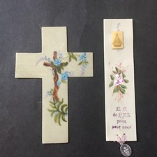 2 Images Pieuses Rhodoïd