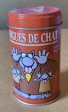 MINI SMALL BOX - metal sheet - GELUCK - chocolate cat tongues GALLER 2006