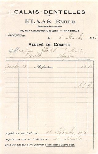 1926 calais dentelles - calais,