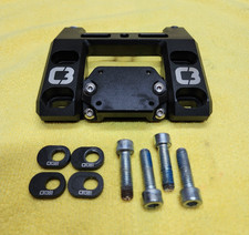 C3 Powersports Snowbike Snow Bike MX Bar Top Cap Mount W/ GPS Mount CABA1277BLK