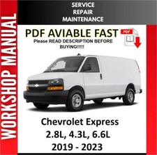 CHEVROLET EXPRESS 2019 2020 2021 2022 2023 SERVICE REPAIR WORKSHOP MANUAL