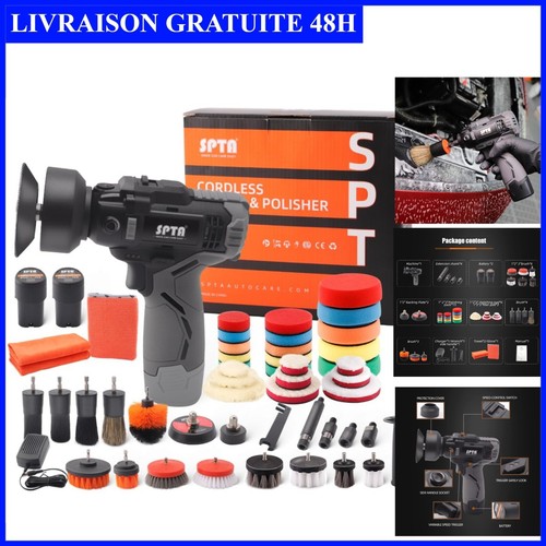 Spta polisseuse sans fil 12v - fil,