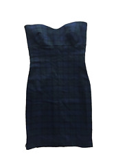 Mini robe bustier tartan