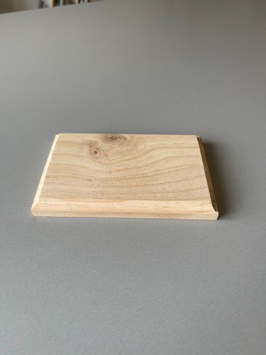 Socle bois brut pour - en,
