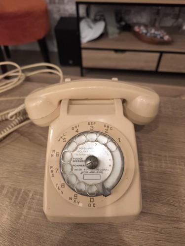 Téléphone vintage cadran - vintage, à