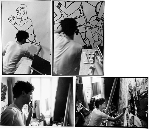 Robert combas atelier paris - combas,, atelier,