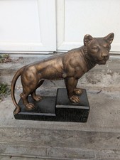 Grande Sculpture V. Tognarelli (Déposé) - Plâtre Patiné Façon Bronze