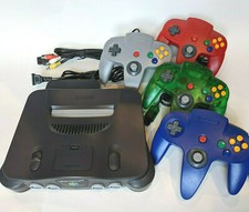 N64 Nintendo 64 Console + UP TO 4 New Controllers - All Cords - Cleaned & Tested