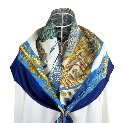 Foulard vintage soie - foulard, hermes