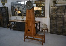 William and Chambron Stand Clock with Earthenware Decor by Danikowski 1950's