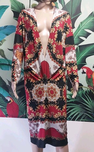 Robe décolleté plongeant - robe,