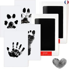AOBETAK Kit Empreinte Pieds Et Mains Bébé Encre Garçon Fille Sans Contact Ta