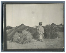 Tunisia, Bedouin Pregnant Vintage Silver Print.  9x12 Silver Print 