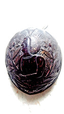 Noix de coco sculptée  XIX